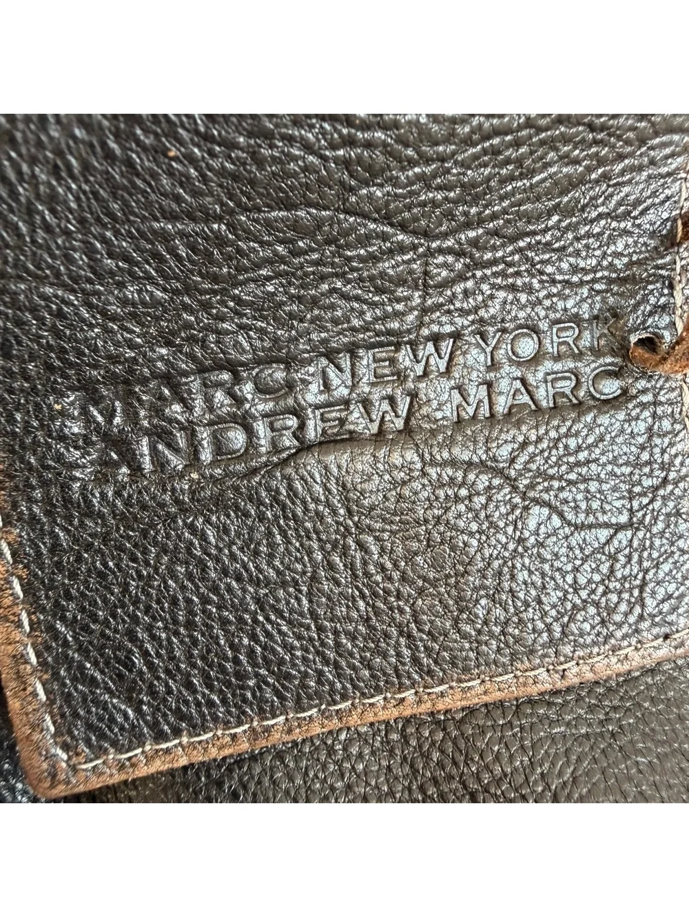 Andrew Marc New York Black Leather Crossbody Bag